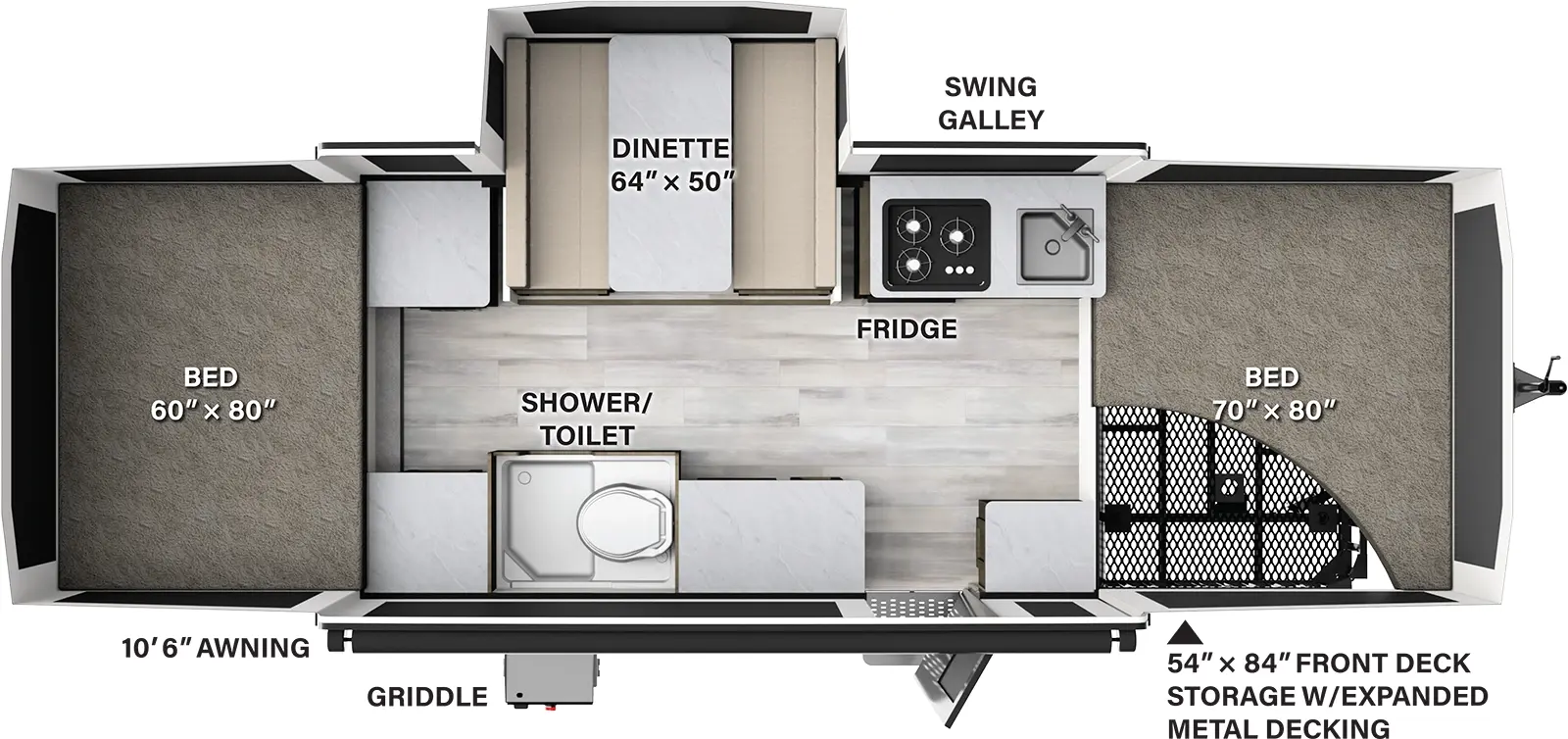 Flagstaff Sports Enthusiast Package 23SCSE Floorplan